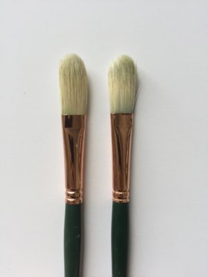 Long Filbert brushes