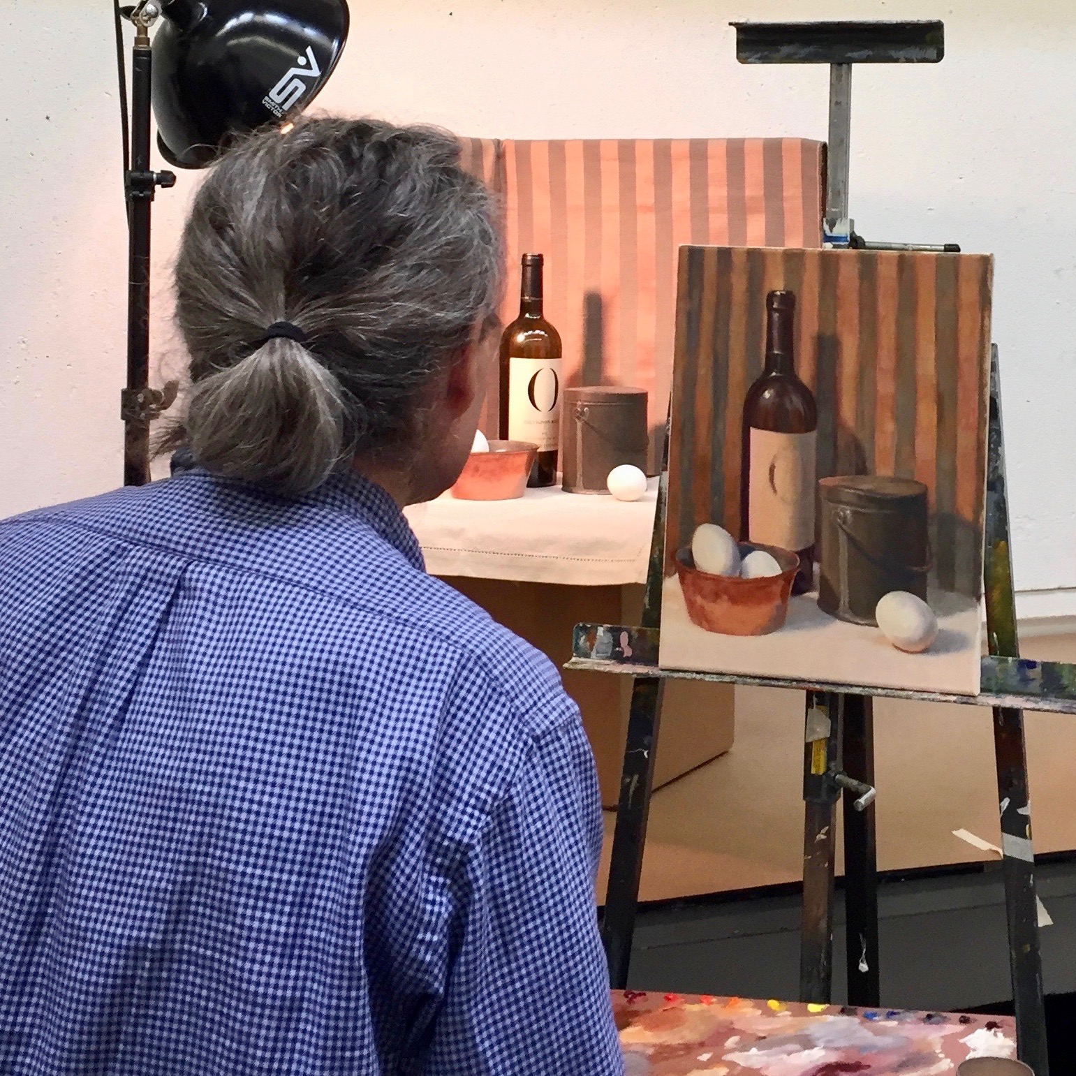 Oil painting class at the Museum of Fine Arts, Boston