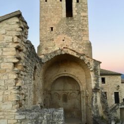 Medieval church in Poet Laval, France.