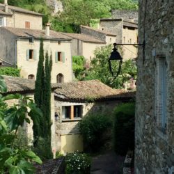 Hilltown of Rochebaudin, France.