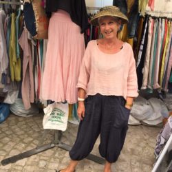 French market in Dieulefit, France