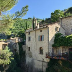 Hill town of Rochebaudin, France.