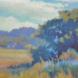 Essex Marsh on Fall, 10"x20", oil on canvas
