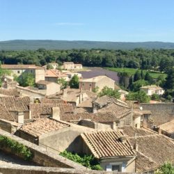 View from town of Grignon, France
