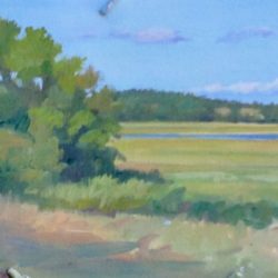 Essex Marsh, 10"x30", oil on canvas