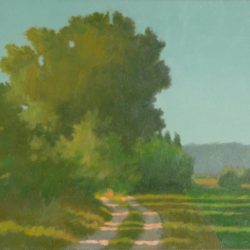 Road to Manas, France, oil on panel, 11"x14"