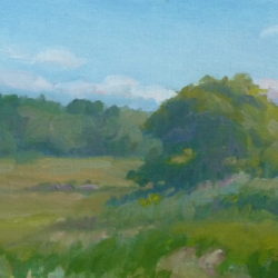 Essex Marsh, 6"x12", oil on canvas