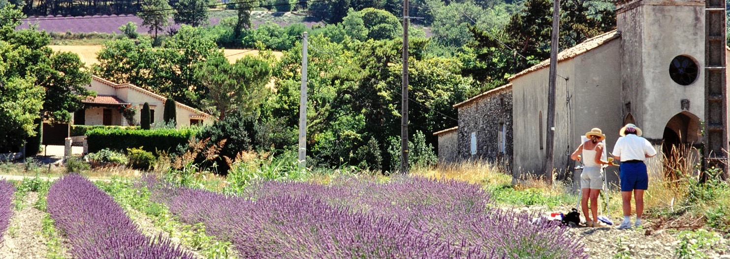 Judy teaching Carol in Provence