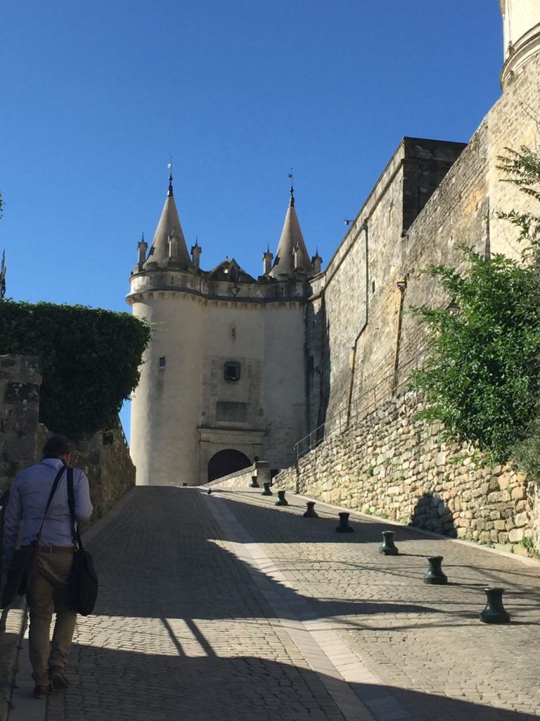 path up to the chateau entrance